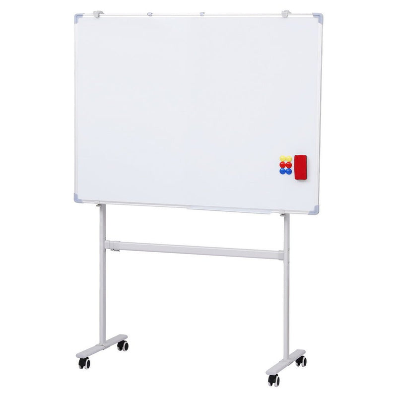 90x120cm Standing Whiteboard with Wheels Magnetic Double-Sided Erase Board - Home & Garden > Home & Garden Others - Rivercity House & Home Co. (ABN 18 642 972 209) - Affordable Modern Furniture Australia