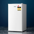 95L Portable Bar Fridge with Twin Zones & Chiller Compartment - White