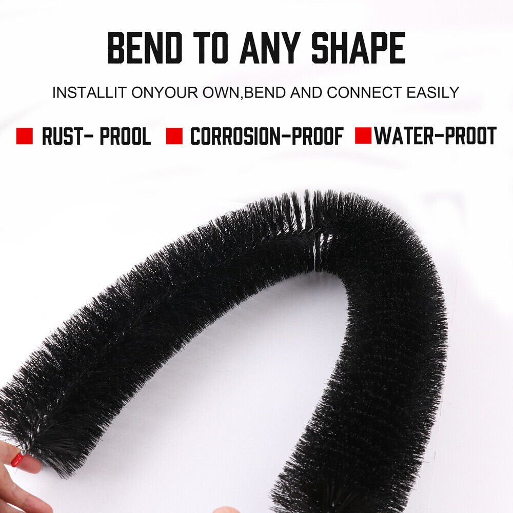 98x10cm 12x Gutter Brush Roof Leaf Guard Heavy Duty Twigs Filter Home Garden - Home & Garden > Greenhouses > Greenhouses & Accessories - Rivercity House & Home Co. (ABN 18 642 972 209) - Affordable Modern Furniture Australia