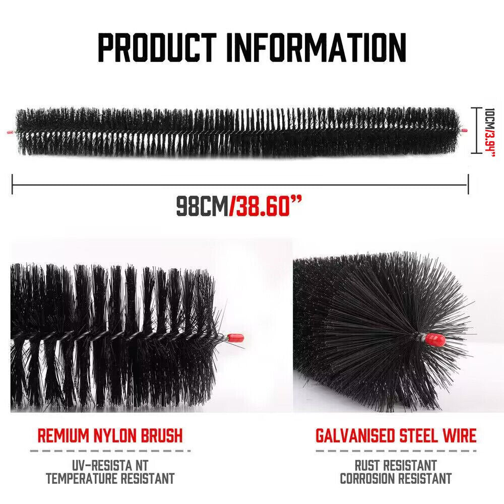 98x10cm 12x Gutter Brush Roof Leaf Guard Heavy Duty Twigs Filter Home Garden - Home & Garden > Greenhouses > Greenhouses & Accessories - Rivercity House & Home Co. (ABN 18 642 972 209) - Affordable Modern Furniture Australia