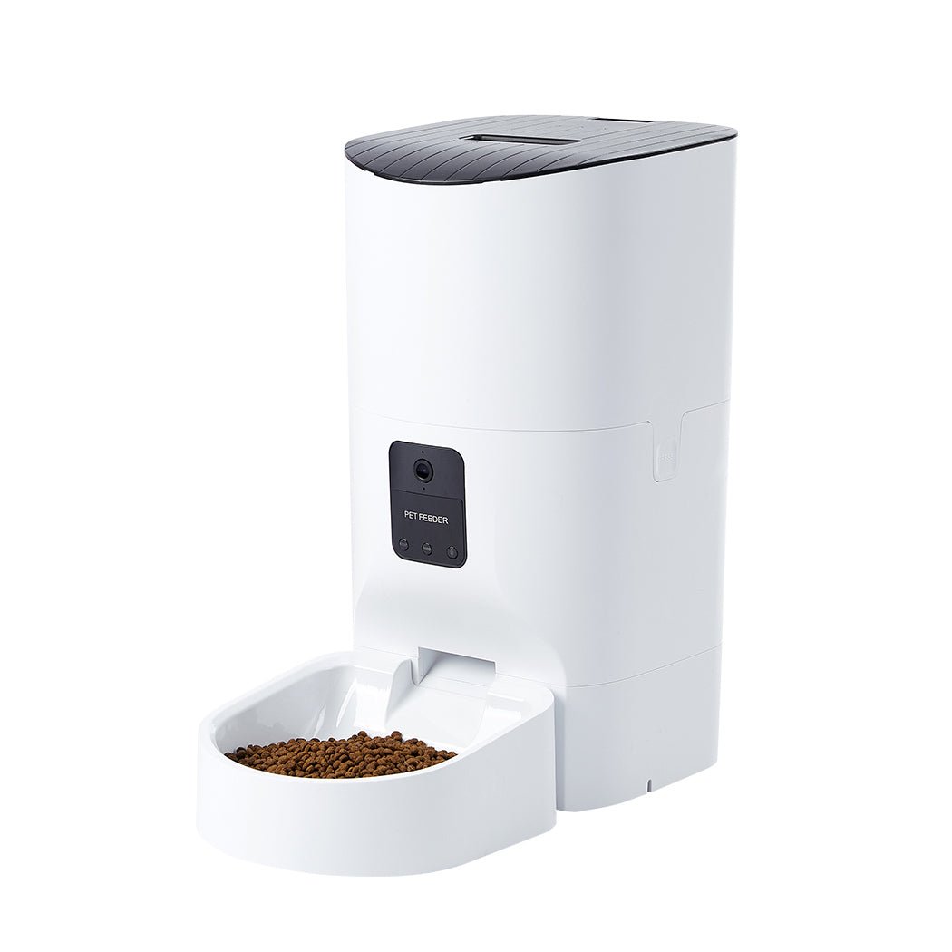 9L Automatic Pet Feeder with 1080P HD Camera and WiFi - White - Rivercity House & Home Co. (ABN 18 642 972 209) - Affordable Modern Furniture Australia