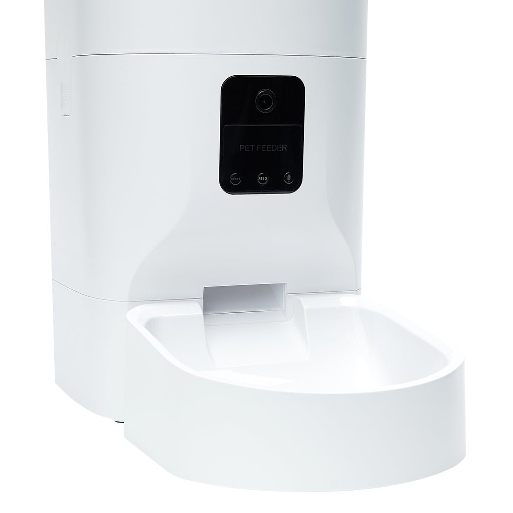 9L Automatic Pet Feeder with 1080P HD Camera and WiFi - White - Rivercity House & Home Co. (ABN 18 642 972 209) - Affordable Modern Furniture Australia