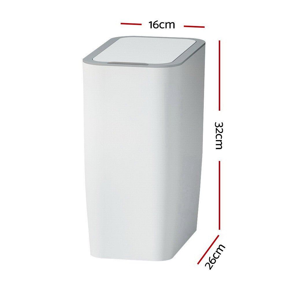 9L Motion Sensor Bin Rubbish Automatic White - Home & Garden > Kitchen Bins > Automatic Bins - Rivercity House & Home Co. (ABN 18 642 972 209) - Affordable Modern Furniture Australia