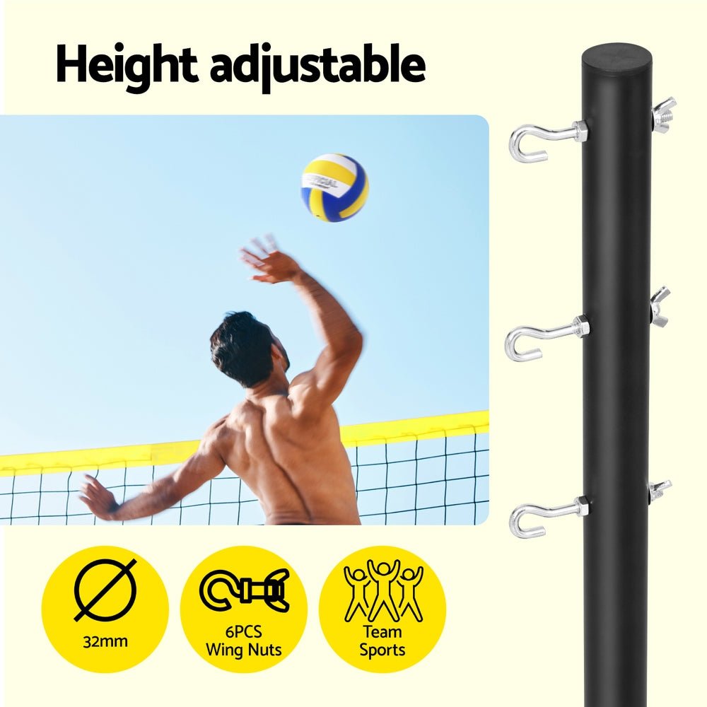 9M Portable Volleyball Net Set with Ball Boundary Lines Badminton Tennis - Sports & Fitness > Fitness Accessories - Rivercity House & Home Co. (ABN 18 642 972 209) - Affordable Modern Furniture Australia