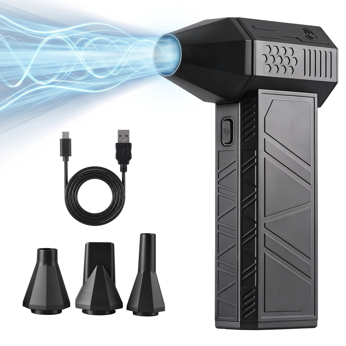 Electric Air Duster Mini Blower with 7H Runtime for Keyboard and PC Cleaning