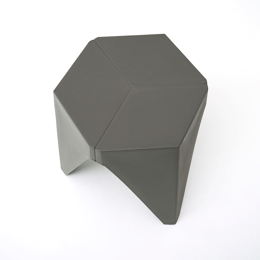 Set of 2 Stacking Puzzle Stools Grey