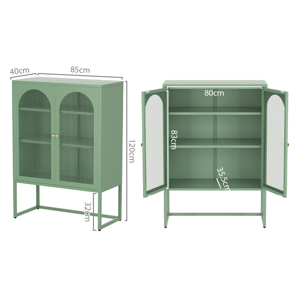 Elma Buffet Sideboard Storage Cabinet Green