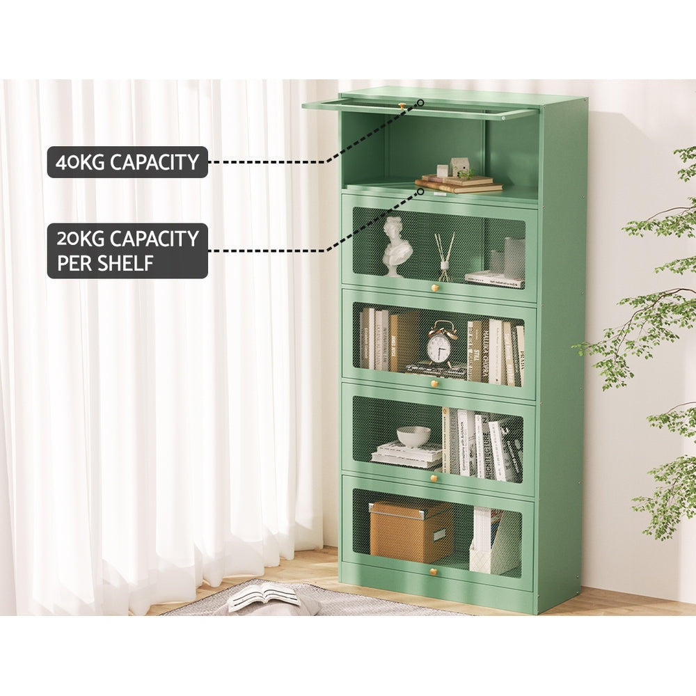 Elia Metal Locker Style Storage Cabinet Sideboard Green