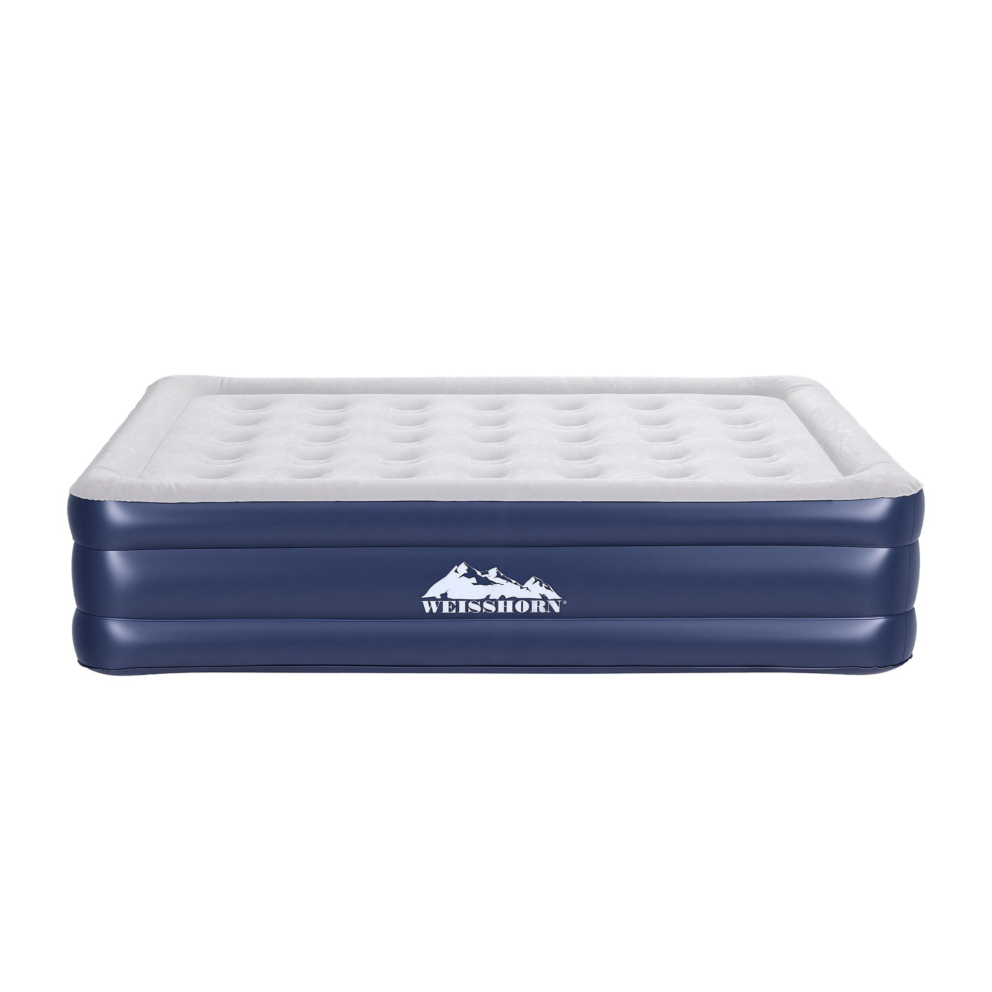 Queen Inflatable Air Mattress 46cm High with USB Pump - Blue