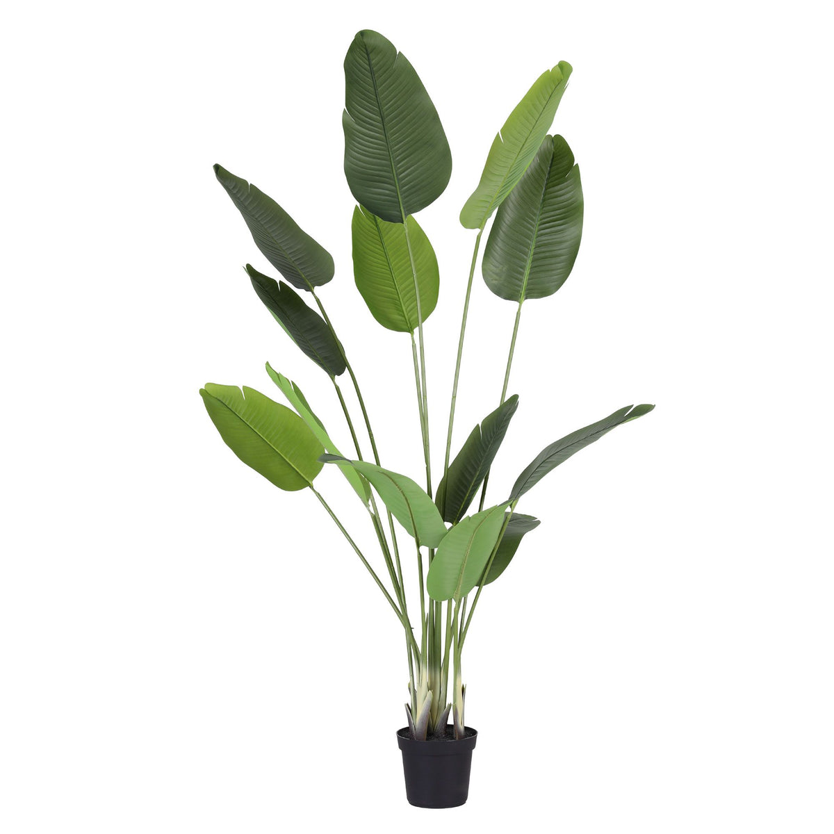 150cm Artificial Bird of Paradise Plant with Lifelike Textured Leaves Wipe-Clean Indoor Decor