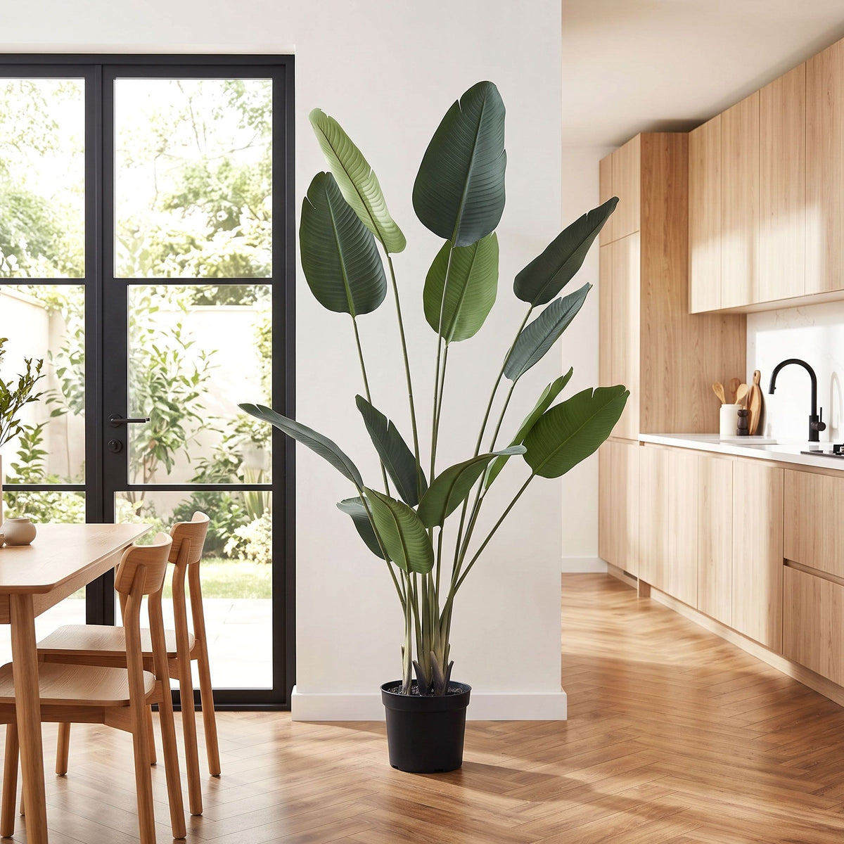 180cm Artificial Bird of Paradise Plant with Lifelike Textured Leaves – Green