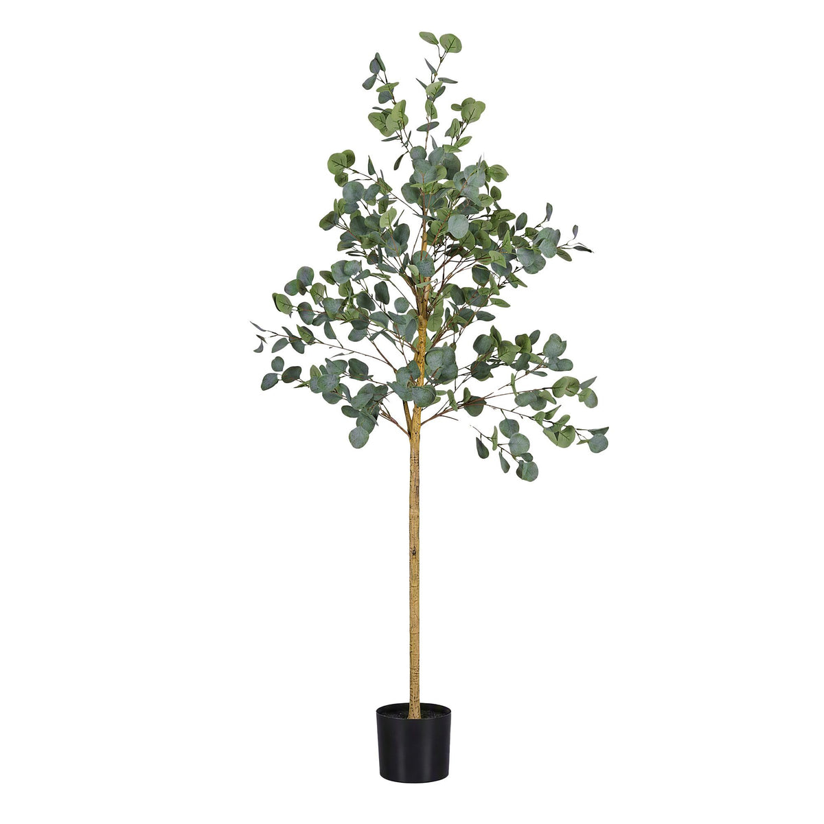 180cm Artificial Eucalyptus Tree with Realistic Textured Leaves for Indoor Decor - Green