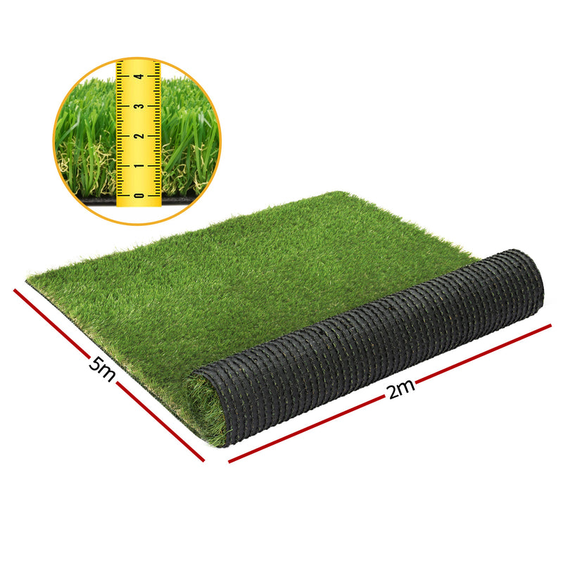 Artificial Grass 30mm 2mx5m 60SQM Synthetic Fake Lawn Turf Plastic Plant 4-coloured