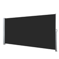 1.4X3M Side Awning Retractable Privacy Screen Outdoor Sun Shade Black