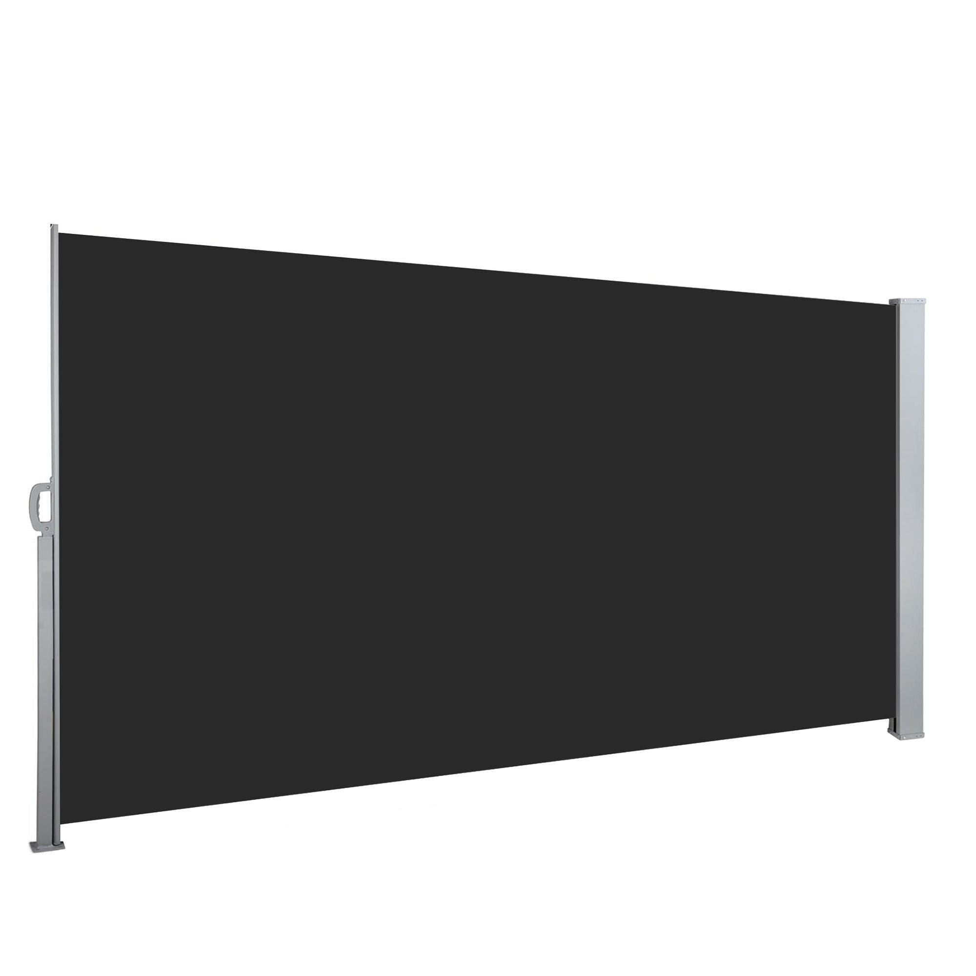 1.4X3M Side Awning Retractable Privacy Screen Outdoor Sun Shade Black