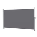 1.8X3.5M Side Awning Retractable Privacy Screen Outdoor Sun Shade Grey