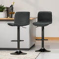Set of 2 Koby Gas Lift Bar Stools - Black