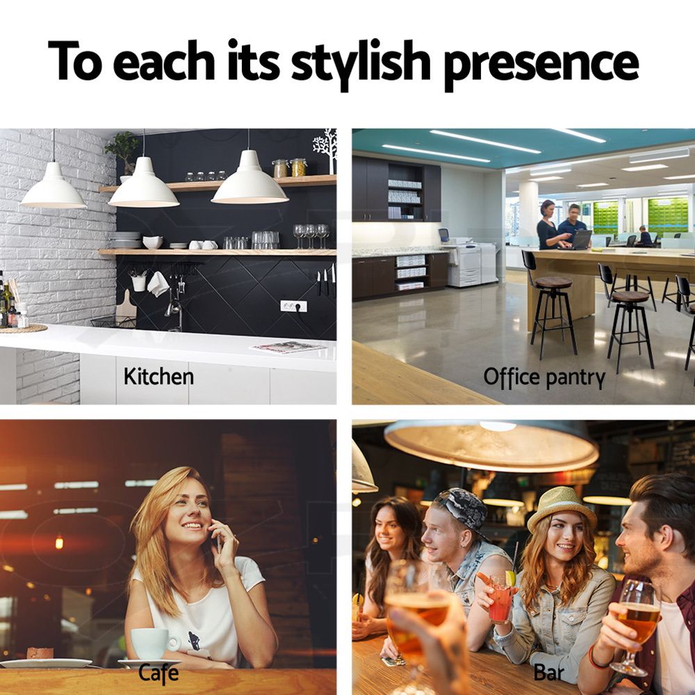 3x Bar Stool Swivel Industrial Counter Barstools 63-79cm Seat Height Adjustable Metal Legs