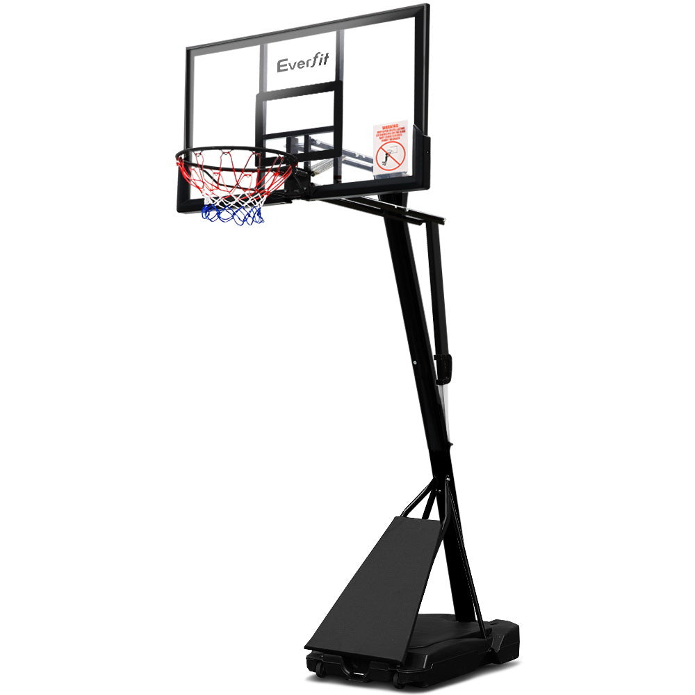 3.05M Adjustable Height Portable Basketball Hoop Stand System - Black