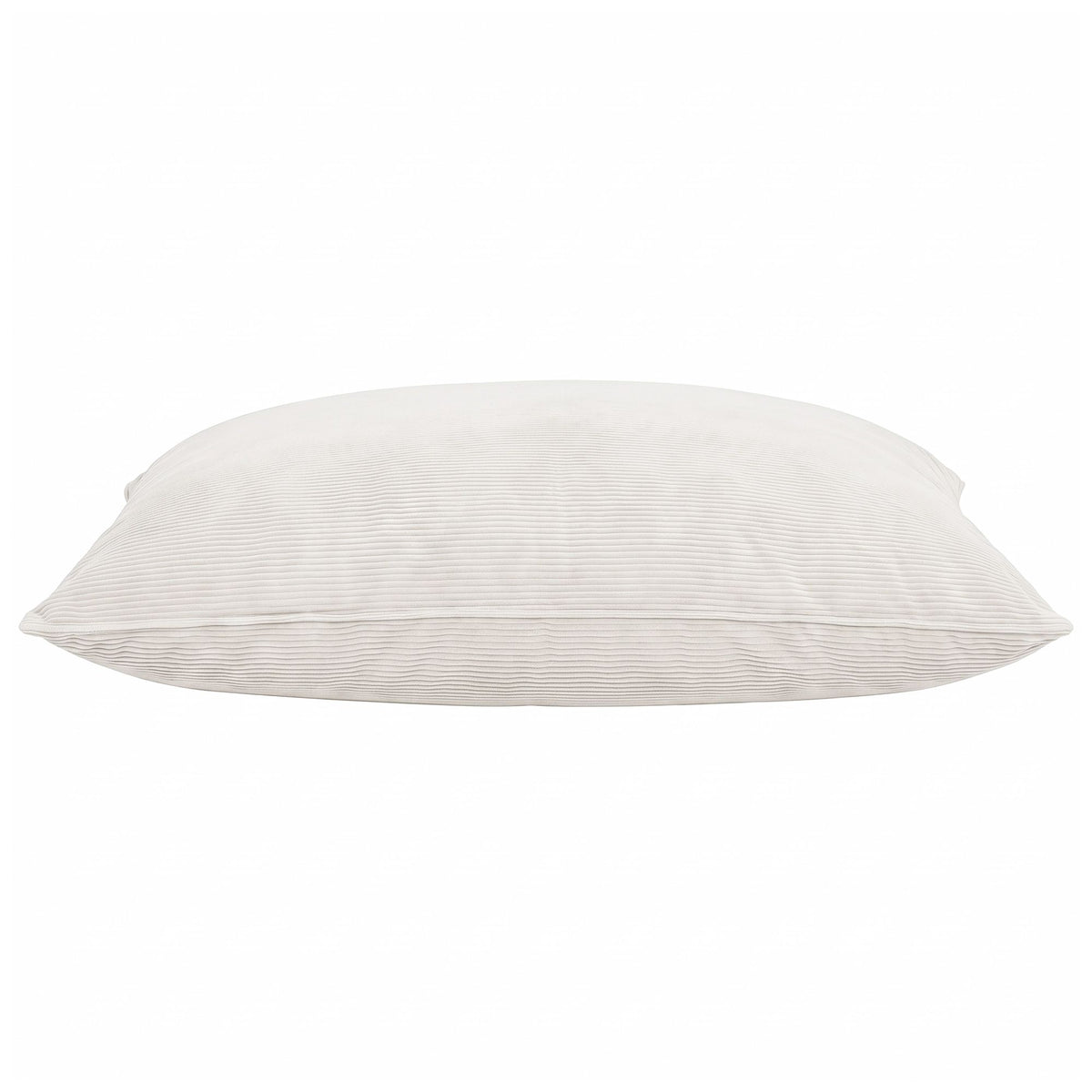 3 in 1 Convertible Corduroy Bean Bag Chair Cover with Storage - Beige