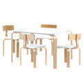 Nordic Kids Table Chair Set Desk 5PC Activity Dining Study Children Modern