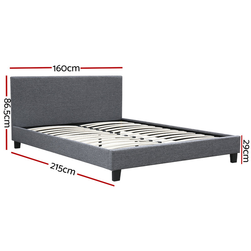 Coogee Queen Bed Frame Grey