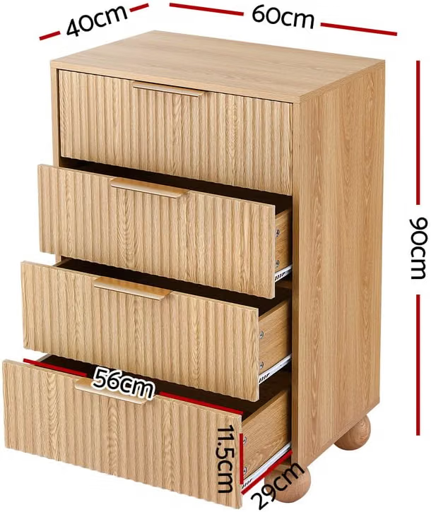 Queen Bouclé Upholstered Platform Bed Frame with 2 Four-Drawer Chests of Drawers Set