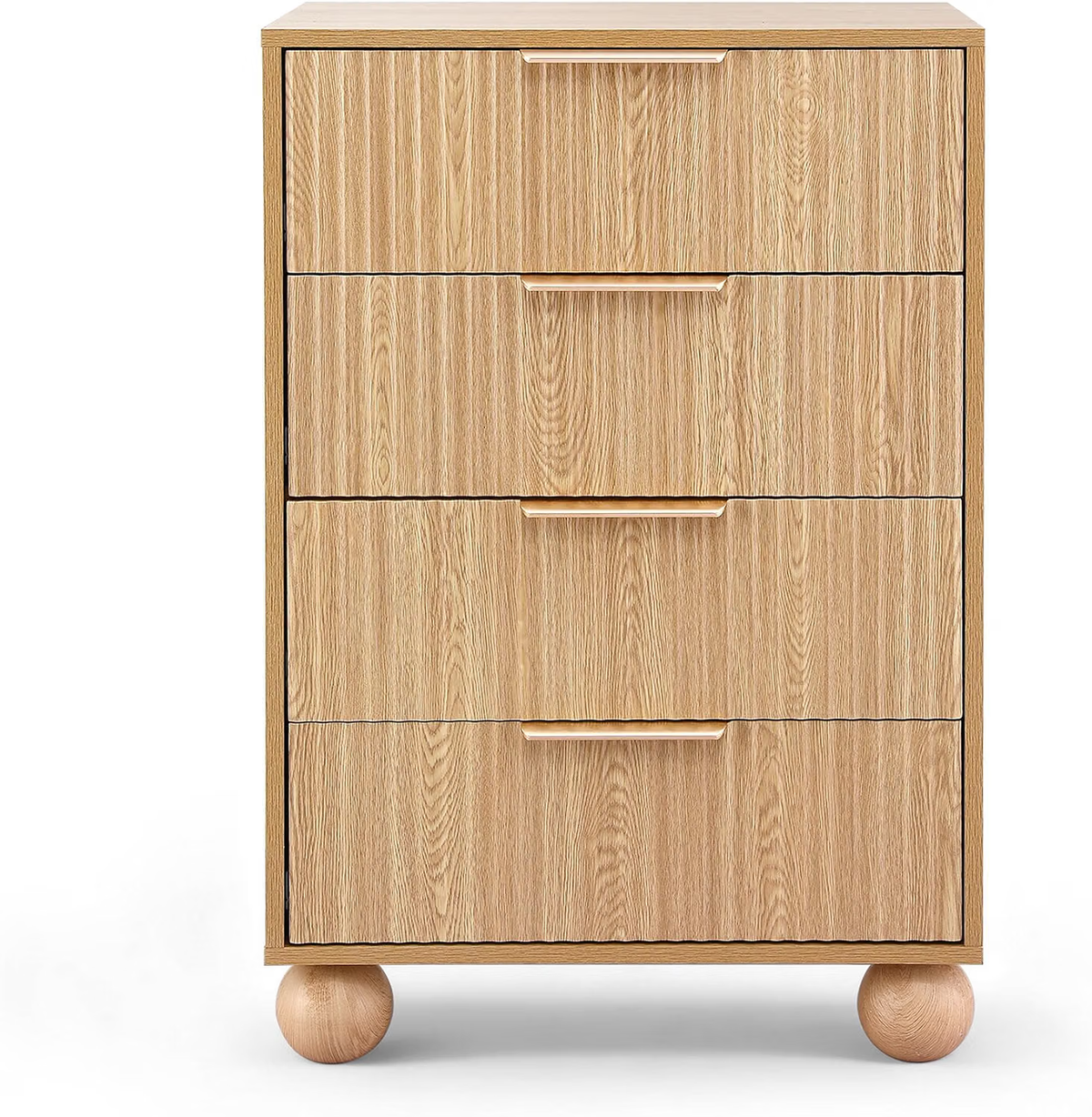 Queen Bouclé Upholstered Platform Bed Frame with 2 Four-Drawer Chests of Drawers Set