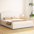 Fion King Boucle Storage Bed - Cream White