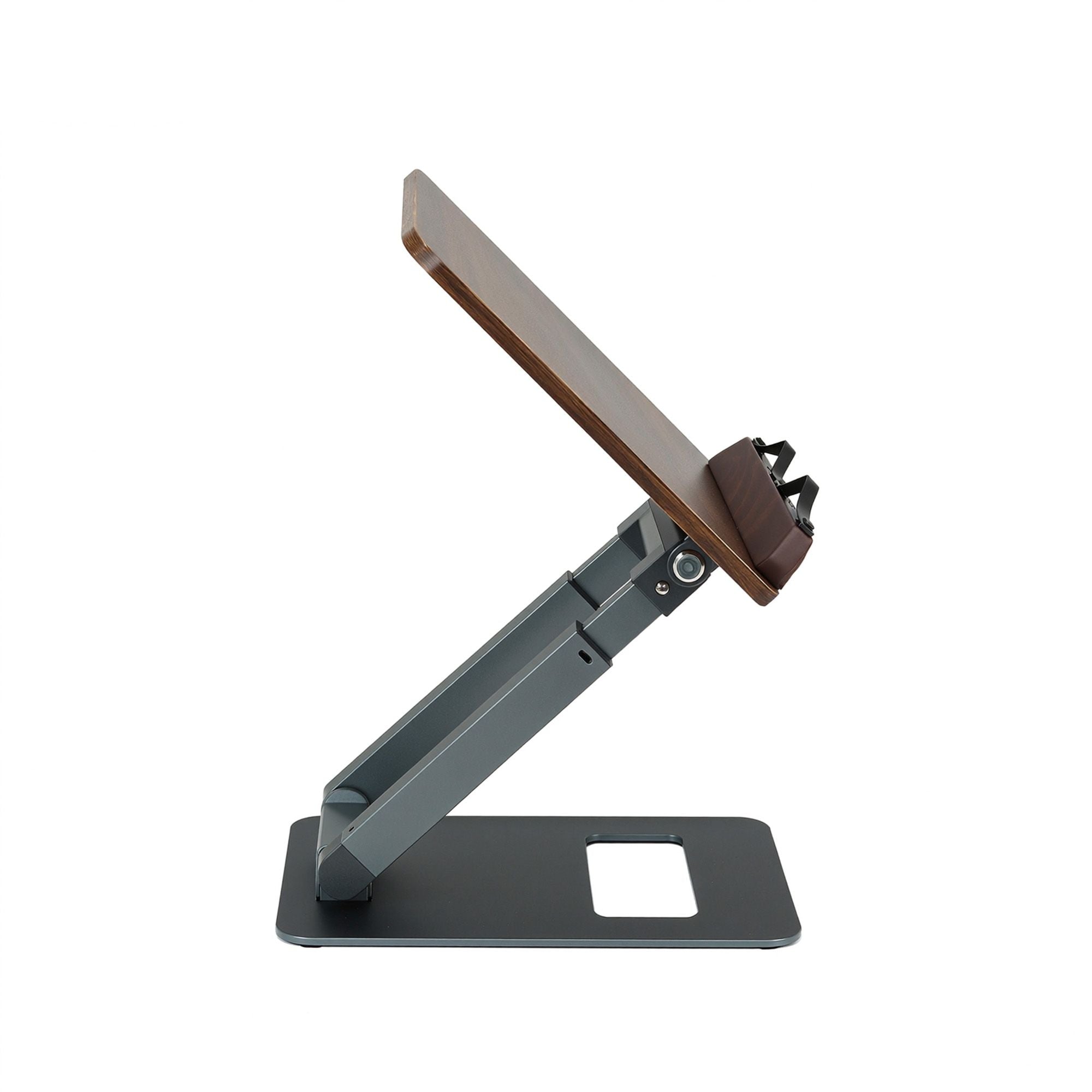 Telescopic Book Stand with Page Clip 34cm Wide Ergonomic Desktop Stand - Oak