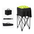 Foldable Tennis Hopper Stand with Wheels Holds Up to 150 Balls