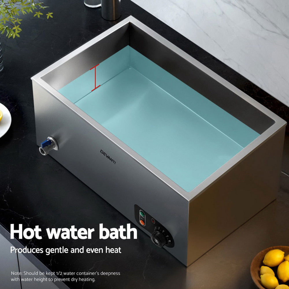 Commercial Food Warmer Bain Marie 4 Electric Buffet Pans