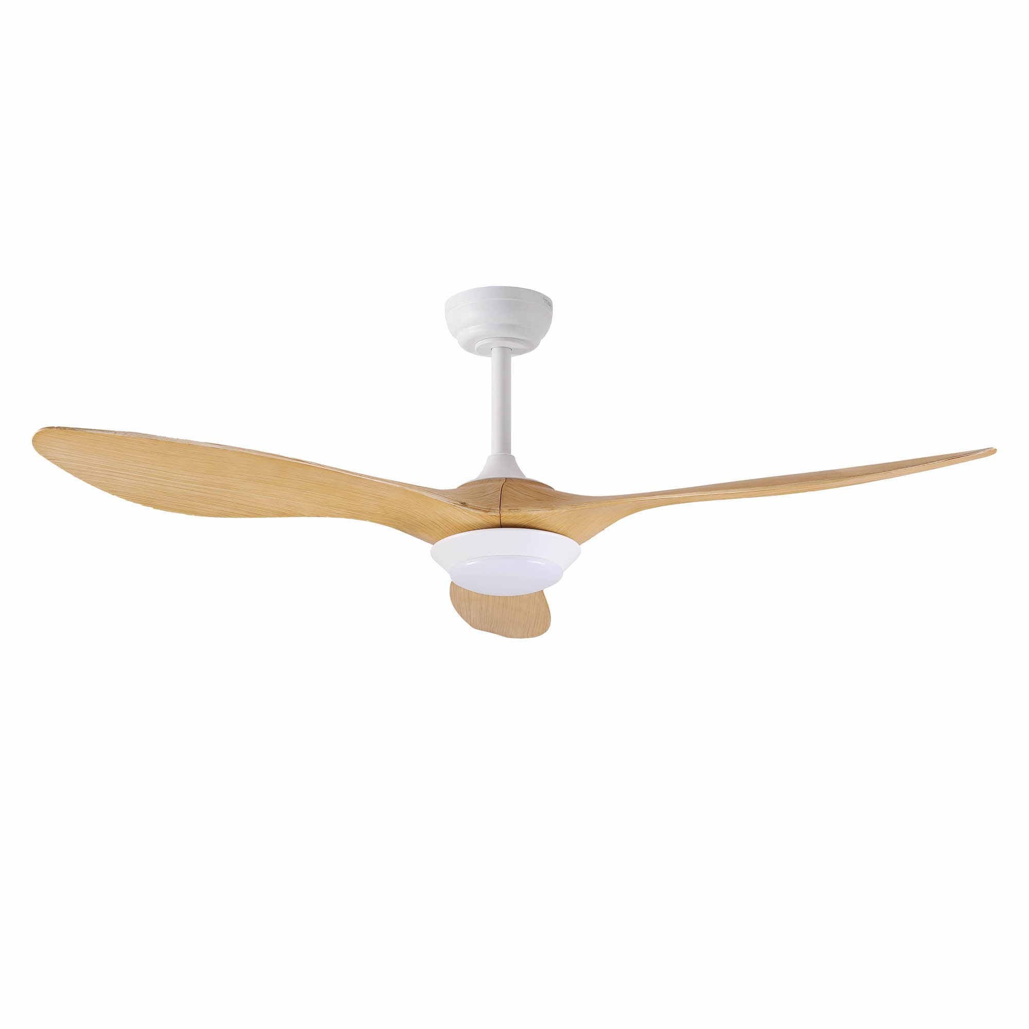 52'' Ceiling Fan DC Motor w/Light w/Remote - Wood