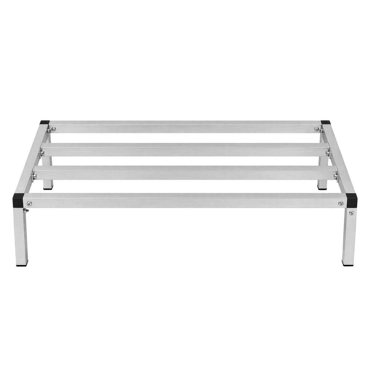 91x51cm Heavy Duty Aluminum Dunnage Rack Kitchen Storage Platform - Silver