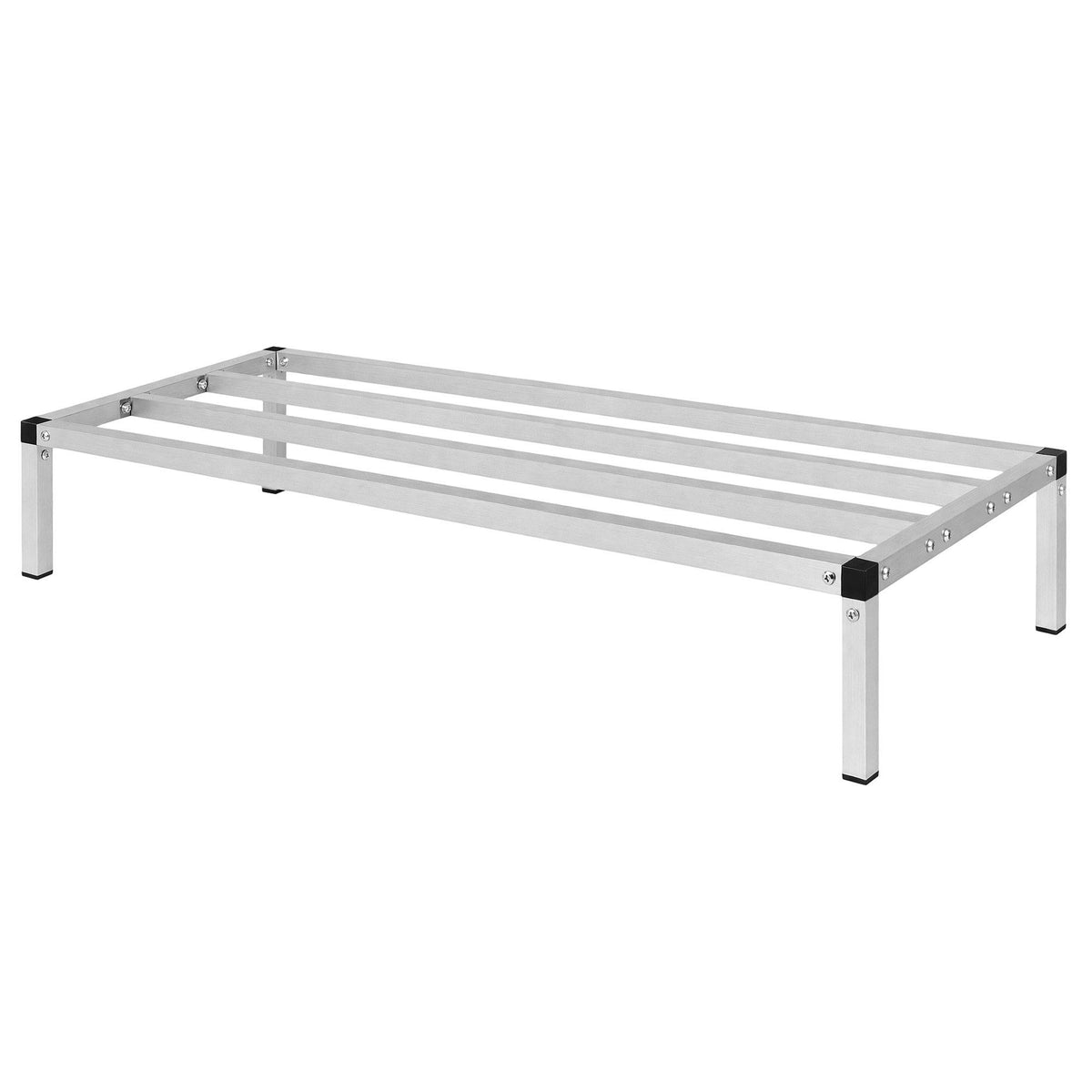 122x51x20cm Heavy Duty Aluminum Dunnage Rack Kitchen Storage Platform - Silver