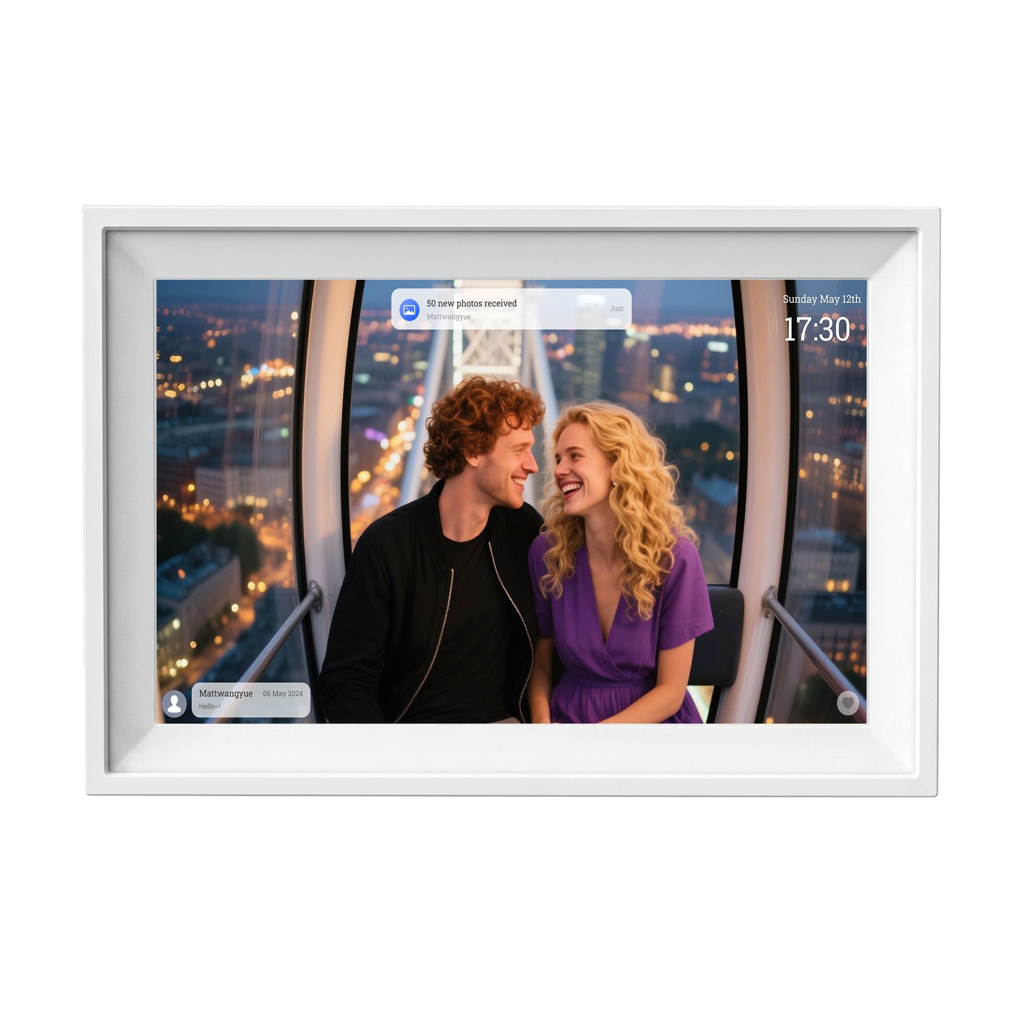 10" Digital Calendar Planner Smart Photo Frame Family Chore Chart & Sync
