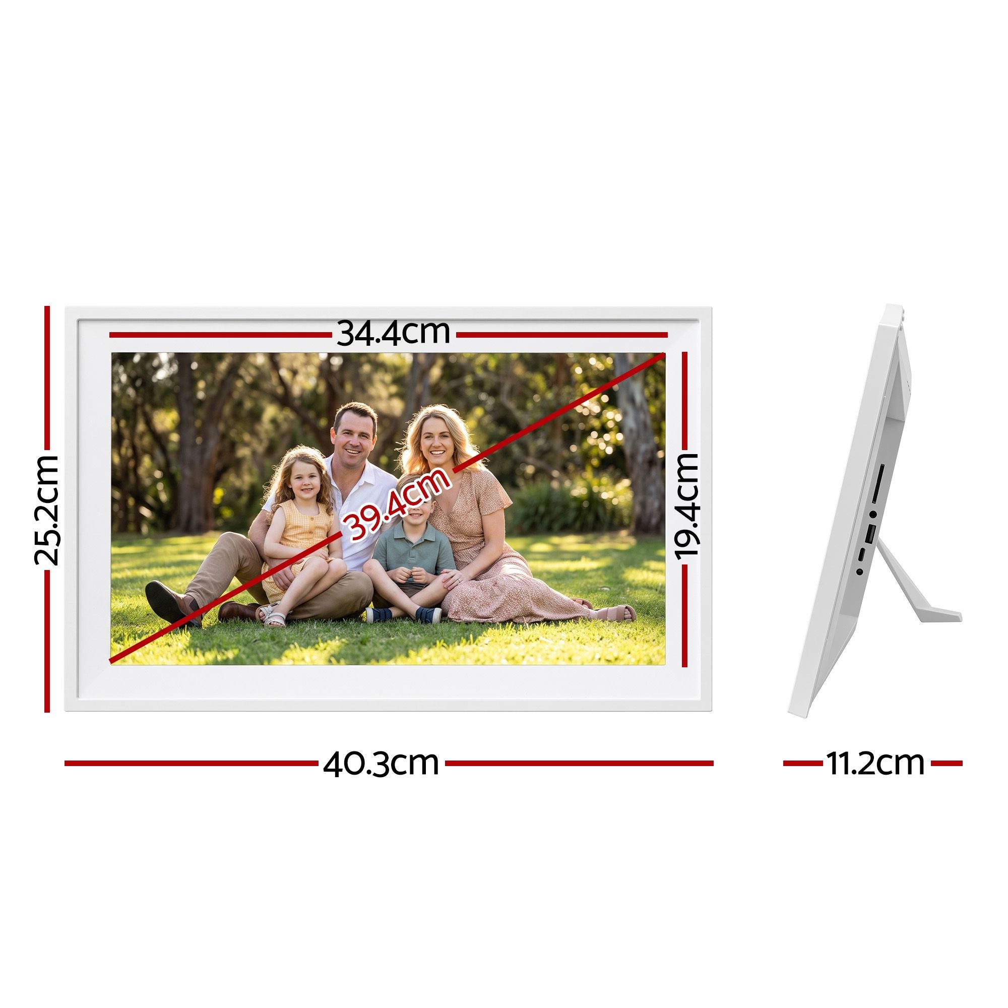 15.6" Digital Calendar Planner Smart Photo Frame Family Chore Chart & Sync
