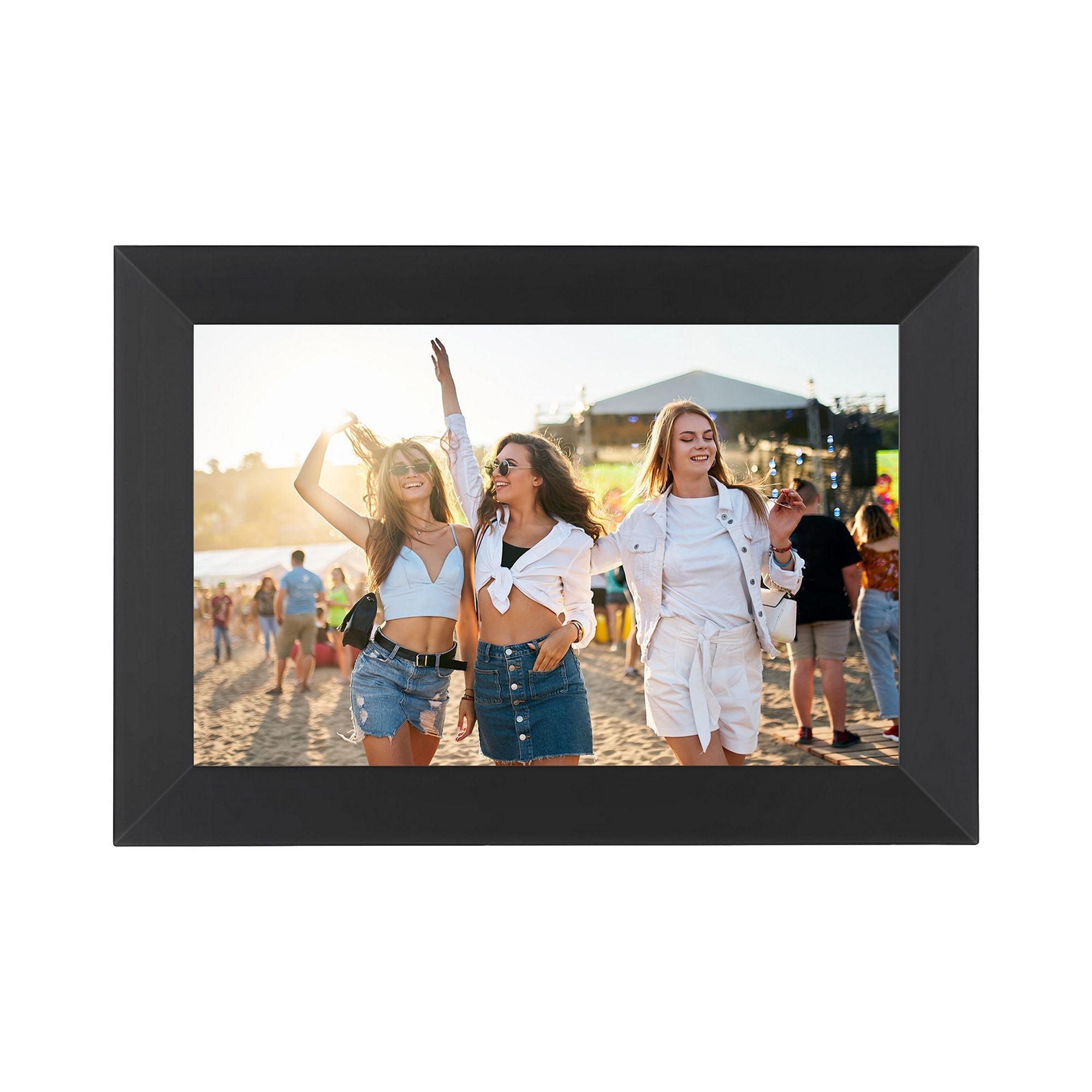 10.1 Inch Digital Photo Frame WIFI Touchscreen Video Player 32GB - Black