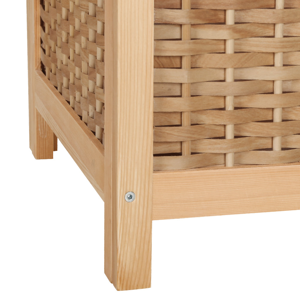 Rattan Style Laundry Hamper Organiser