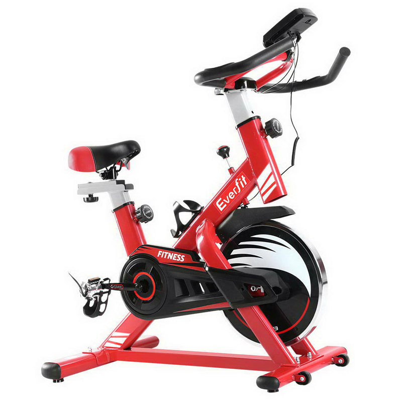 Exercise Spin Bike Cycling Fitness Commercial Home Workout Gym Equipment Red