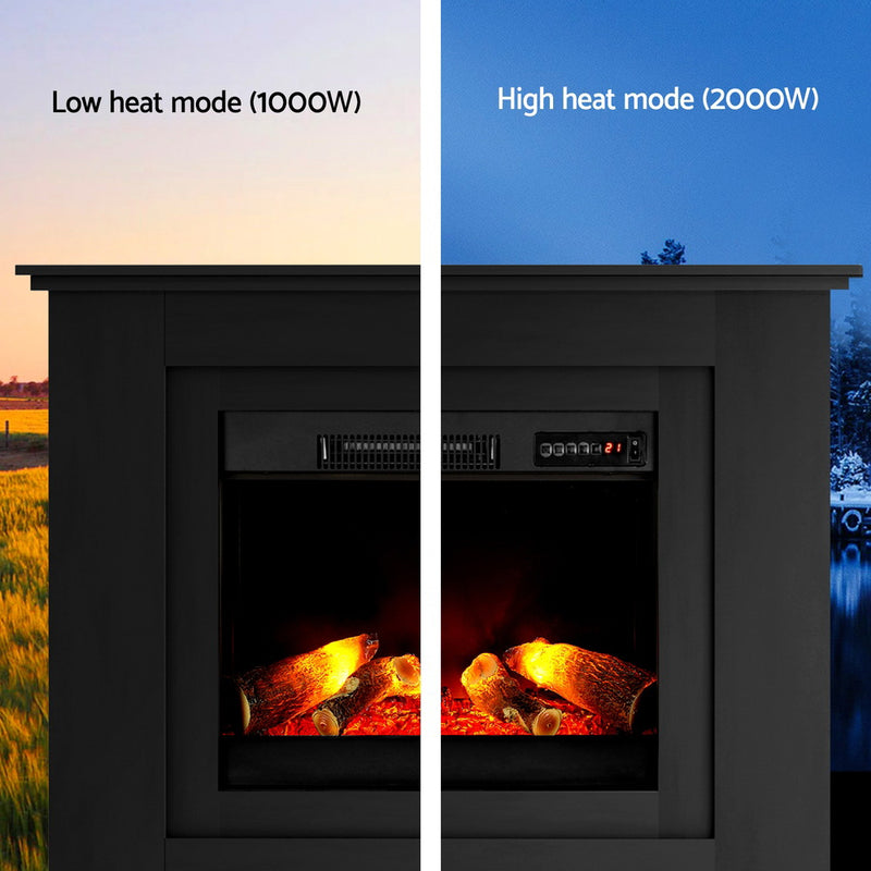 2000W 3D Flame Effect Electric Fireplace