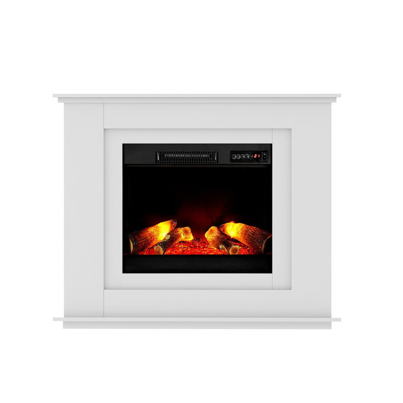 2000W 3D Flame Effect White Electric Fireplace