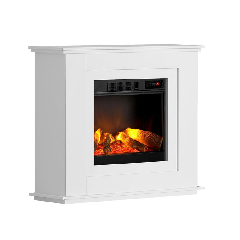 2000W 3D Flame Effect White Electric Fireplace