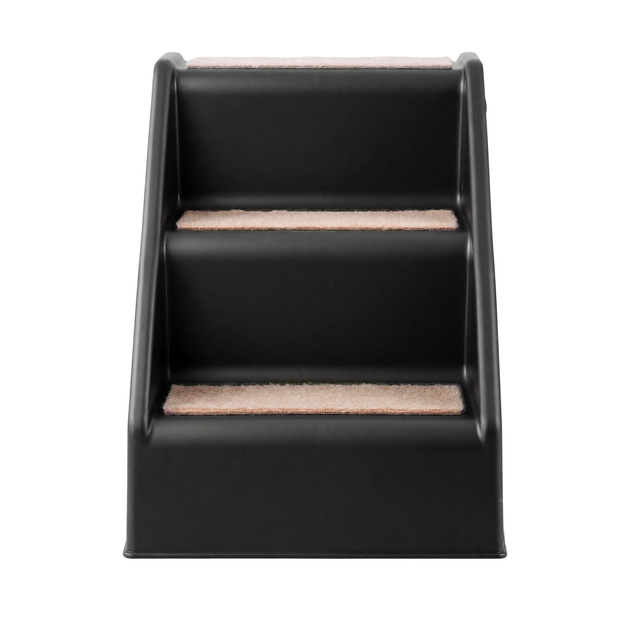 Dog Ramp 3-Step Foldable Pet Stairs for Bed Sofa Car Ladder - Black