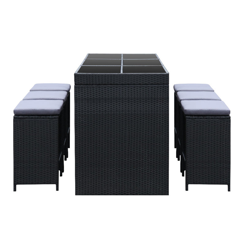 7 Piece Outdoor Bar Style Table Set