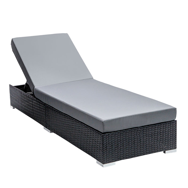 Sun Lounge Wicker Rattan