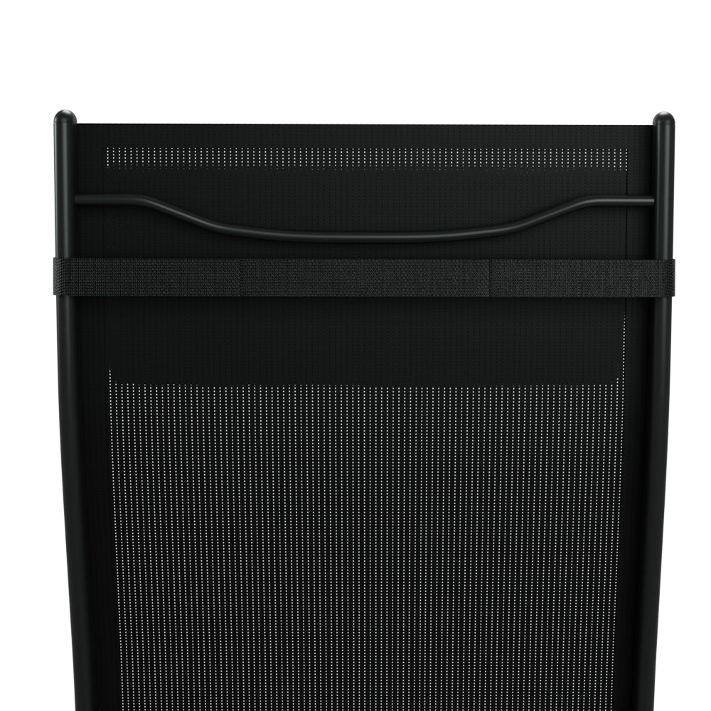 3 Piece Sun Lounger Set Black