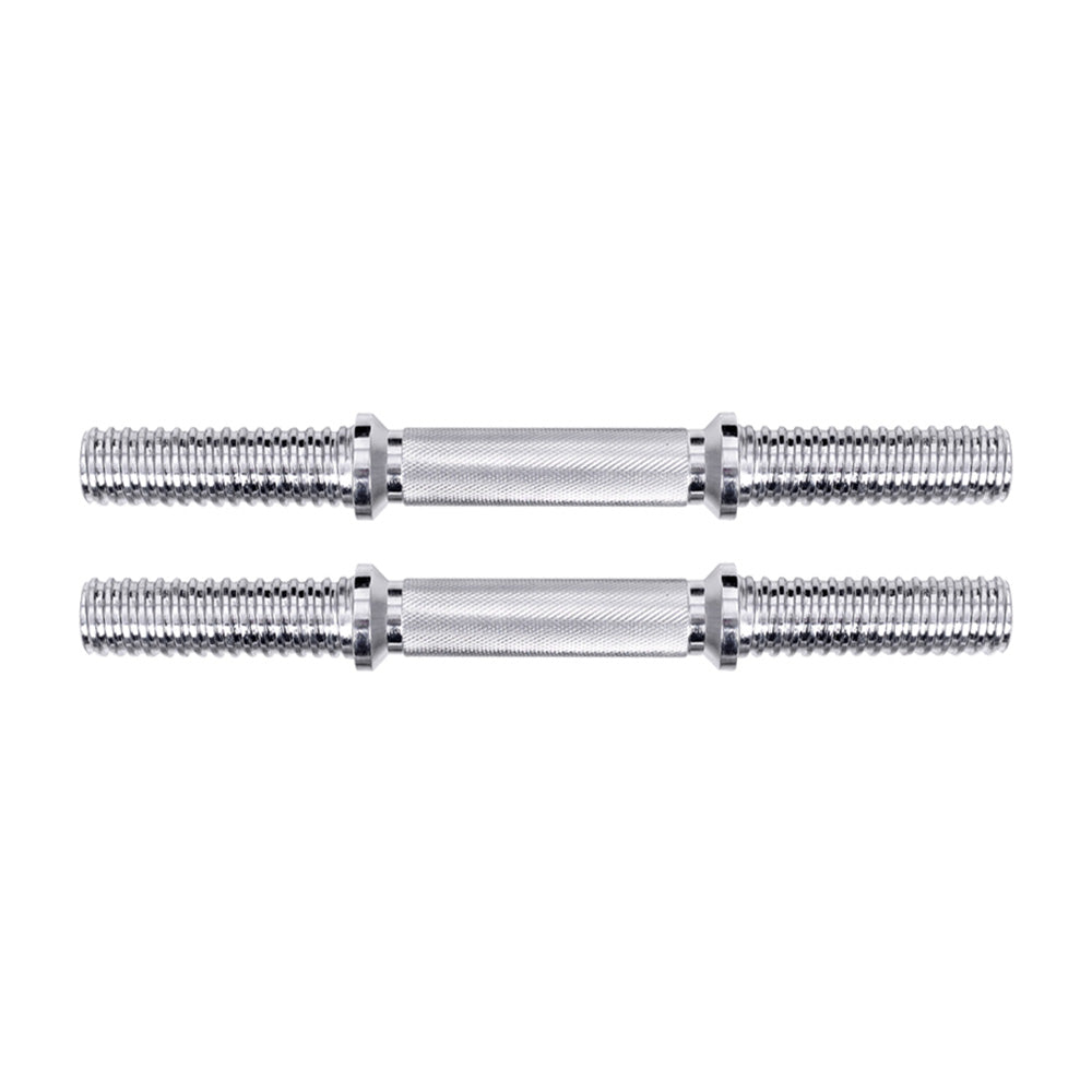 45cm Dumbbell Bar with 150kg Capacity and Spring Collars - Silver