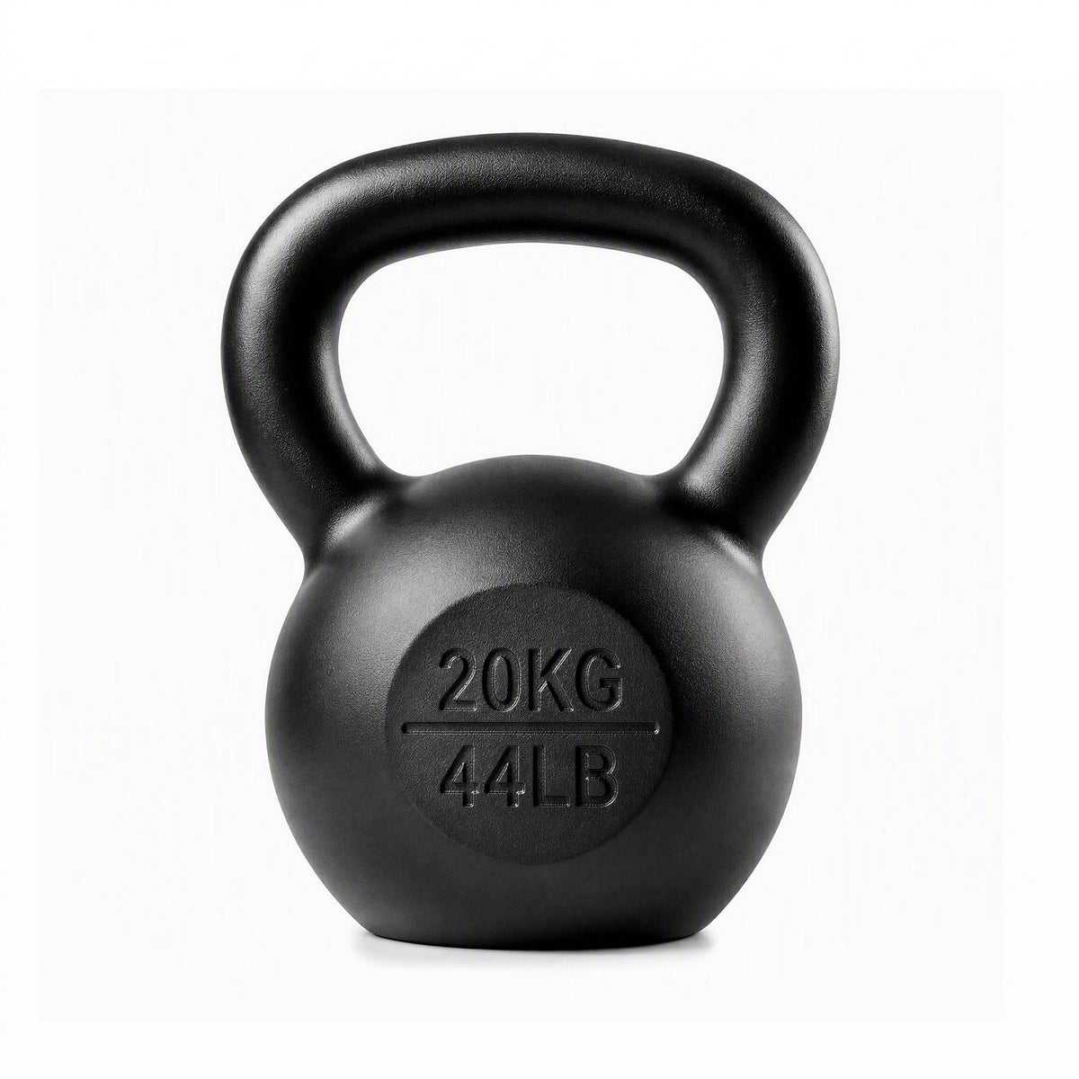 20kg Cast Iron Kettlebell with Powder Coating and Flat Bottom