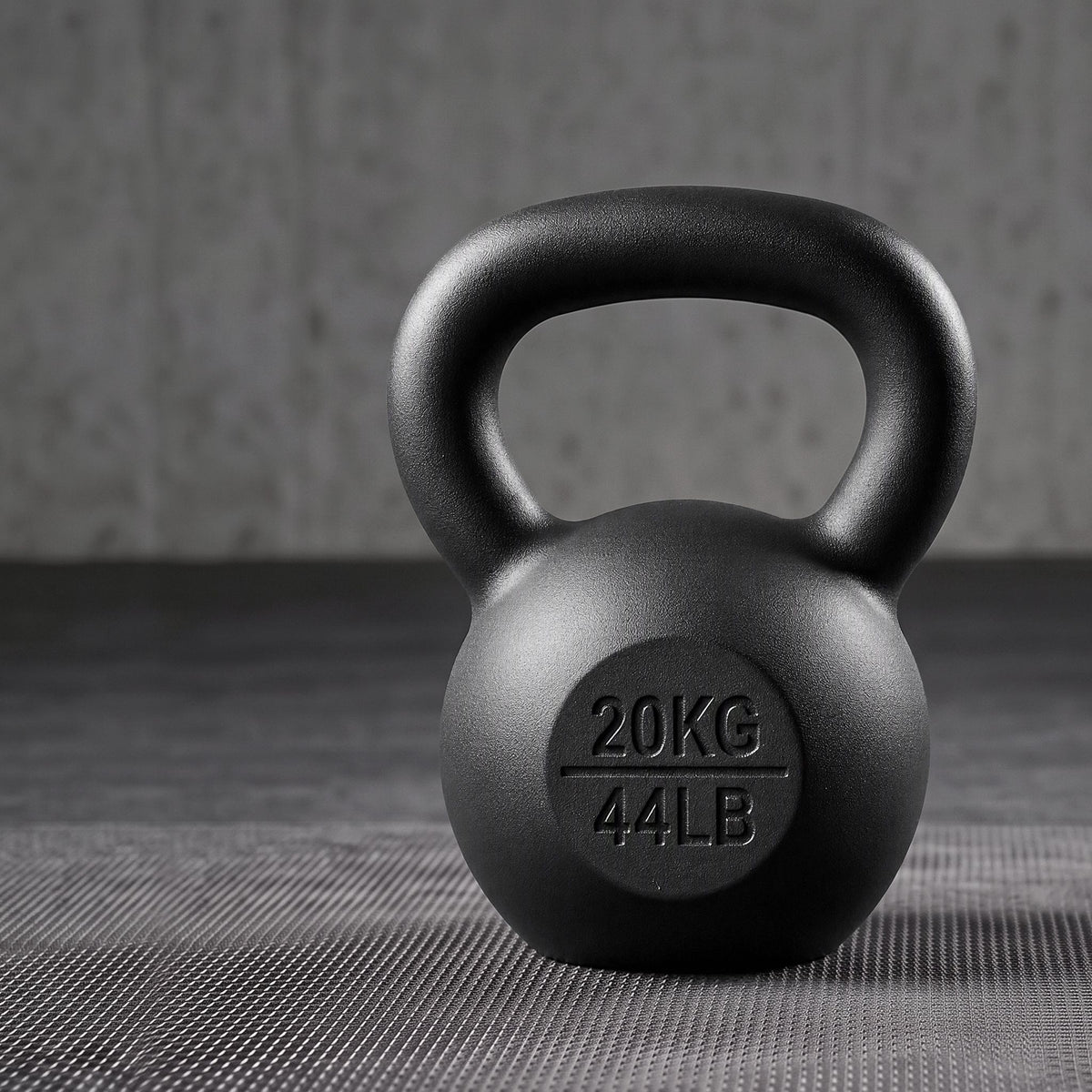 20kg Cast Iron Kettlebell with Powder Coating and Flat Bottom
